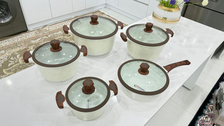 سرویس قابلمه 10 پارچه نانو گرانیتی و گرد روگن آلمان مدل Rü-7010