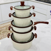 سرویس قابلمه 10 پارچه نانو گرانیتی و گرد روگن آلمان مدل Rü-7010