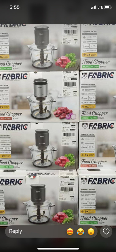 خردکن فابریک FABRIC مدل FC2490 ظرفیت ۳ لیتر با ۹ تیغه